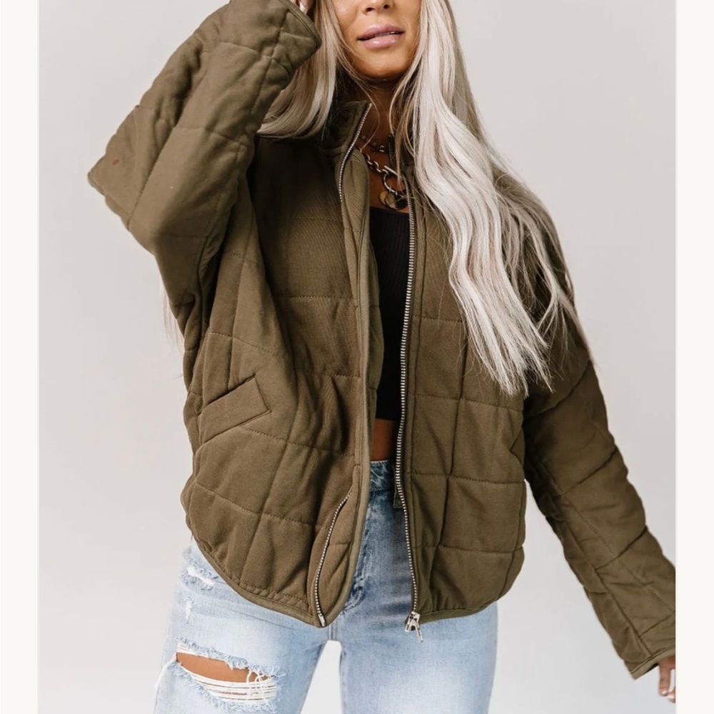 Cozy olive jacket. Never used/worn.